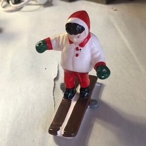 Dept 56 Skiier Christmas Ceramic Figurine/5113-6